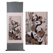 Sichuan special gift Shu brocade scroll painting panda Shu embroidery opening ceremony to send foreigners to move to the promotion conference gifts
