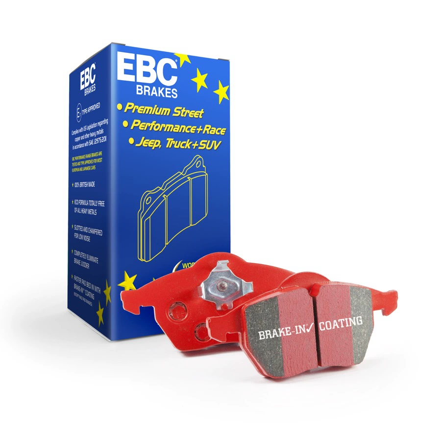 Má phanh EBC bọc da đỏ DP32057C thích ứng với má phanh trước và sau của Carrera 991 Boxster Carman 981 - Pad phanh