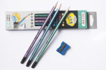 Hongxing 3020 stationery log non-toxic lead-free poison send pencil sharpener student HB pencil box wholesale