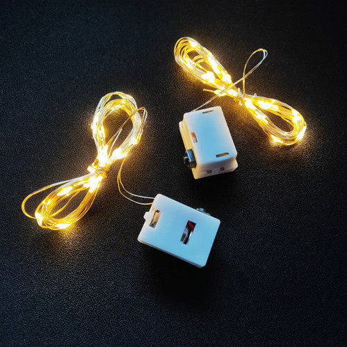 Warm color small color light LED light Flower bouquet decorative light Birthday gift box light Strip string floral light Flower shop supplies