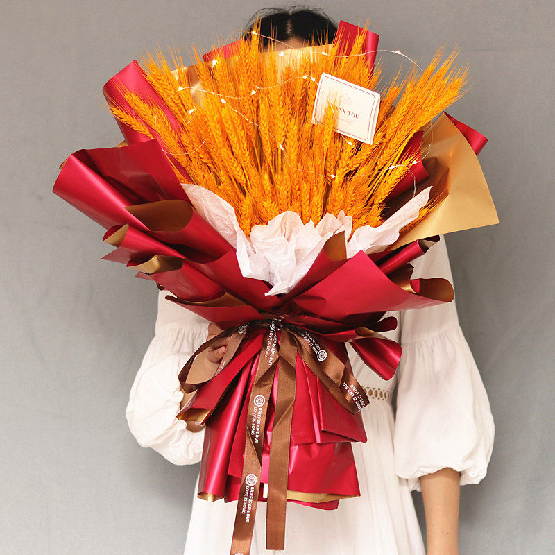 Opening barley holding bouquet material package full set of diy flower wrapping paper full set of shop celebration flower shop flower arrangement