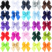 LSLYMY business stewardess customer service front desk bank hotel professional solid color collar butterfly bow tie