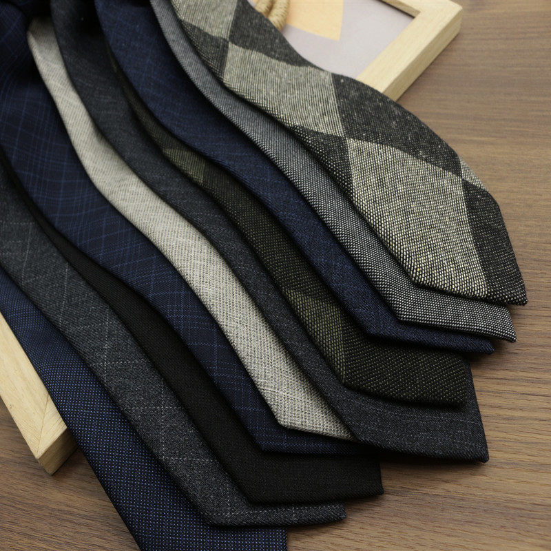 Men's Formal Wear, Retro Casual, Tie-Free, Wool-Like Feel, Gray and Blue Striped Plaid, Business, Professional Interview