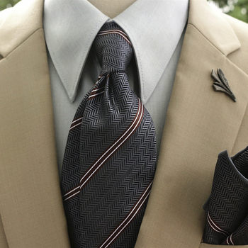 Retro Dark Pattern Jacquard Striped Men's Groom's Tie, Gentleman's Formal Wear, Business Casual Fashion, Versatile for Weddings, Elegant