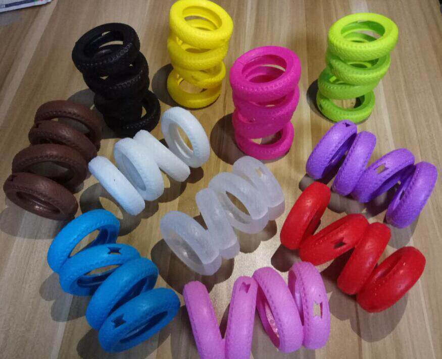 Oil Paper Moms Multicolored Random Hamster Plastic Tire Styling Toys Need Some Strength To Mount Hamster Tunnel