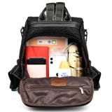 Вместительный и большой рюкзак, сумка через плечо для путешествий для отдыха, из натуральной кожи, анти-кража