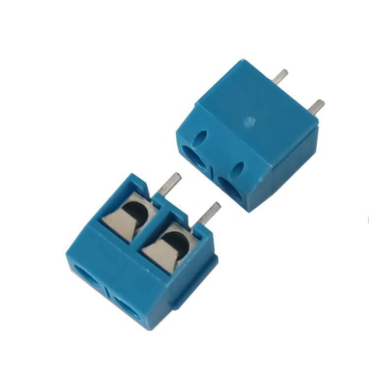 5 0 pitch 2-pin terminal block straight pin 2P connector Binding post KF301-2P blue
