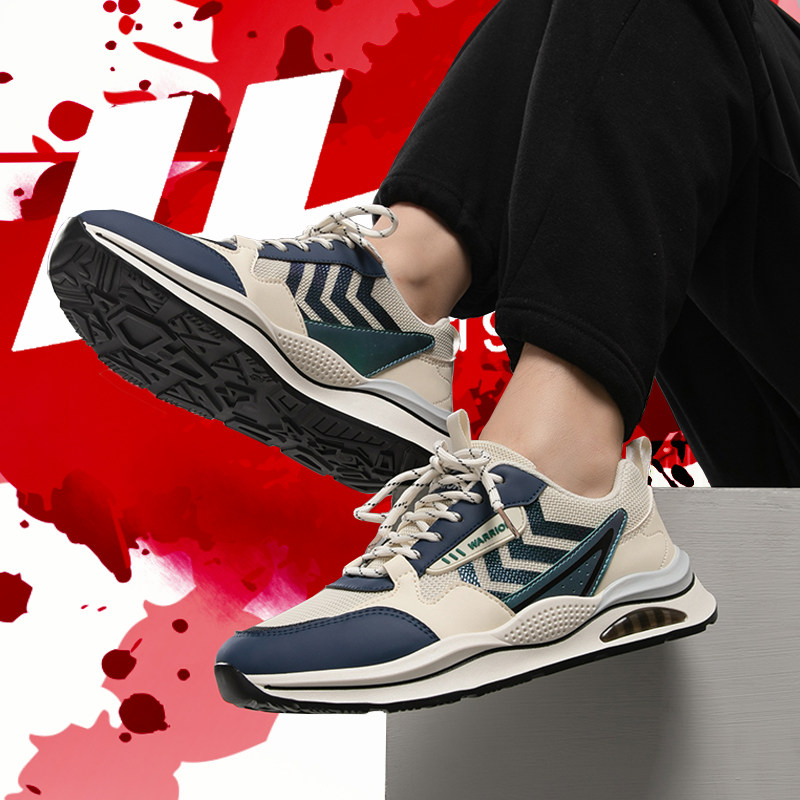 Pull back men's shoes sports casual shoes summer men's 2022 mesh breathable running shoes men's thin trendy shoes