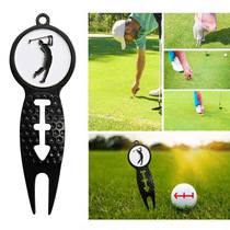 Cross-border spot golf scriber green fork multi-functional course turf repair fork golf practice tool accessories