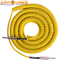 American Lava Retro Coil yellow low noise telephone line guitar bass cable