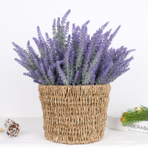 Handmade flower baskets seagrass woven baskets pastoral style flower pots and flower utensils home storage boxes environmentally friendly rattan woven storage baskets