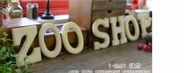 zakka木质DIY英文字母酒吧咖啡馆创意家居立体装饰品墙面挂饰壁饰