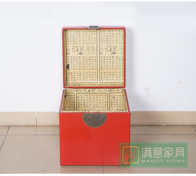 Hộp / khóa cổ điển Ming và Qing Dian Trang trí phòng ngủ Hộp lưu trữ có thể được tùy chỉnh tại chỗ sáp nhập Trung Quốc mới hiện đại - Cái hộp hộp gỗ