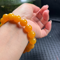 Ruihuang Cui Natural Jade Burmese Huanglong Jade Fine Jewelry 12mm Buddha Beads Bracelet Bracelet with Certificate