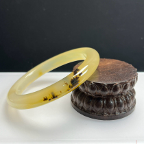 Ruihuang Cui Natural Jade Yunnan Huanglong Jade Fine Jewelry Grass Flower Bracelet 56 Circle Jade Bracelet Gift Certificate