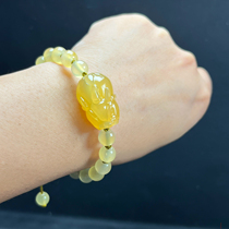 Ruihuang Cui Natural Jade Yunnan Huanglong Jade Fine Jewelry Pixiu Bracelet Bracelet Jewelry