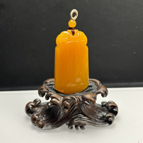 Ruihuang Cui natural jade fine jewelry Burmese material Huanglong Jade Wushi brand pendant sweater chain jade pendant