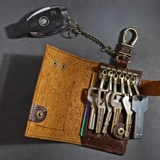 Ключи от машины ручной работы, мужская вместительная и большая ключница, кожаный брелок, картхолдер, «сделай сам», из натуральной кожи