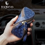 Кожаная ключница ручной работы, креативные ретро ключи от машины, маленький кошелек с молнией