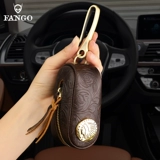 Кожаные ключи от машины ручной работы, ключница, универсальный замок, брелок подходит для мужчин и женщин, кошелек, из натуральной кожи