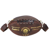 Кожаная нагрудная сумка для регби, сумка через плечо, сумка для телефона, сумка на одно плечо, из натуральной кожи