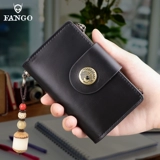 Оригинальная ключница подходит для мужчин и женщин, универсальный кошелек, вместительный и большой кожаный картхолдер, из натуральной кожи