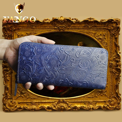 Оригинальный длинный бумажник подходит для мужчин и женщин, маленькая сумка клатч с молнией, кошелек, из натуральной кожи