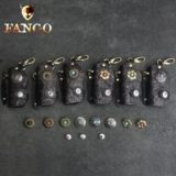 Кожаные ключи от машины ручной работы, ключница подходит для мужчин и женщин, универсальный брелок, из натуральной кожи