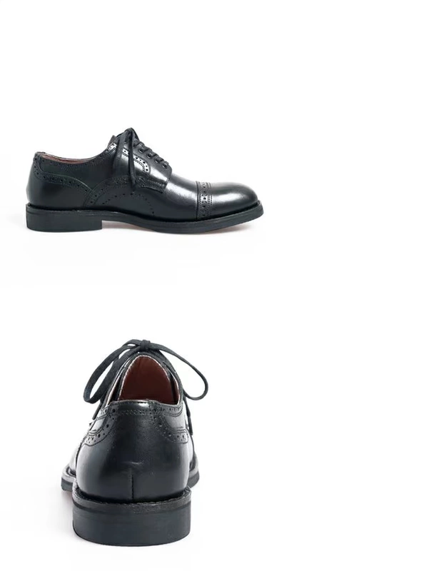 Giày cao gót Nhật Bản lớp da bò thấp Oxford Oxford đa năng Goodyear handmade đi lại bình thường - Giày thấp giày thể thao giá rẻ