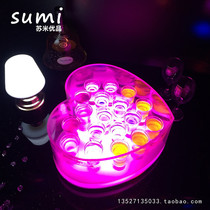 Bar Luminous Ice Bucket KTV Acrylic Beer Barrel LED Seven Colorful Heart-shaped Cocktail Champagne Barrel