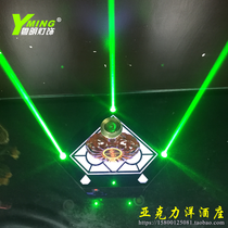 New Bar LED Luminous Ocean Wine Base High-end Laser Wine Seat LED Crystal Champagne Rack Foreign Wine