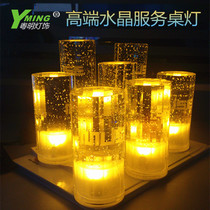 LED Charging Bar Table Lamp Personality Crystal Led Table Light Romantic Bedroom Bedlights Idea Restaurant Bar Table Lamp