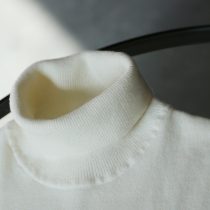 Autumn and winter full wool white rice camel high neck sweater pullover sweater men