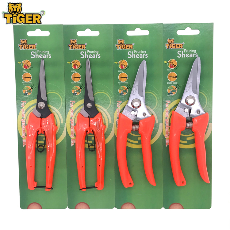 Taiwan TIGER tiger head brand flower branch shears fruit picking shears electrician with multi-functional trunking shears branch shears 702 G-190