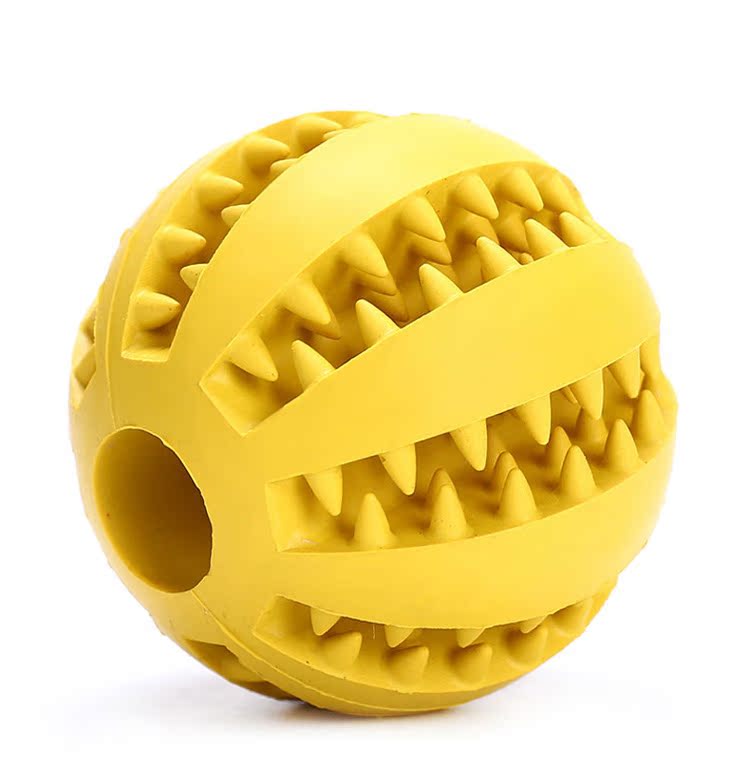 Chó rò rỉ thức ăn bóng Thú cưng nhỏ Chó lớn Câu đố Molar Đồ chơi Snack Huấn luyện viên Molar Làm sạch răng cắn bóng đồ chơi chó