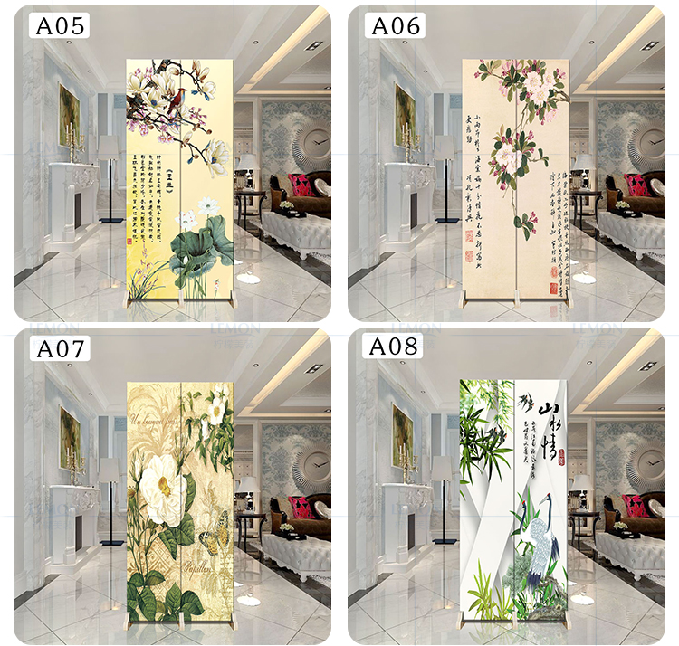 Trung Quốc màn hình nhỏ vách ngăn phòng khách di động màn hình gấp trang trí đơn giản thời trang căn hộ nhỏ hai mặt gấp vải gió - Màn hình / Cửa sổ vach ngan go