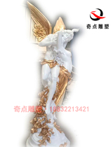 Glass fiber reinforced plastic Eros kiss Western love Cupid Eros simulation model sculpture outdoor wedding commercial ornaments