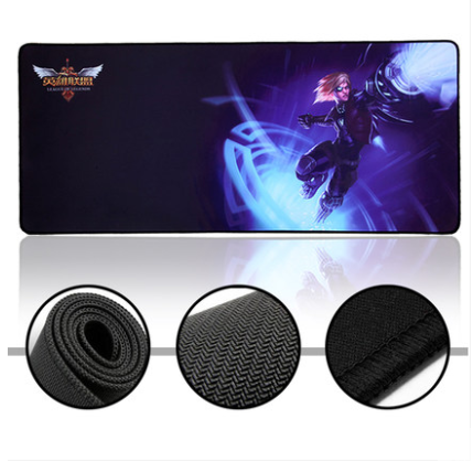 Large lock edge mouse pad Cute creative thickened game computer office mouse pad edging plastic pad