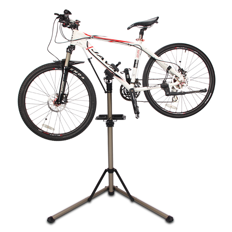 Road Climbing Bike Tune Frame Tripod Tripod Flex Repair Rack With Repair Pan Show Shelf Bike Stop Frame