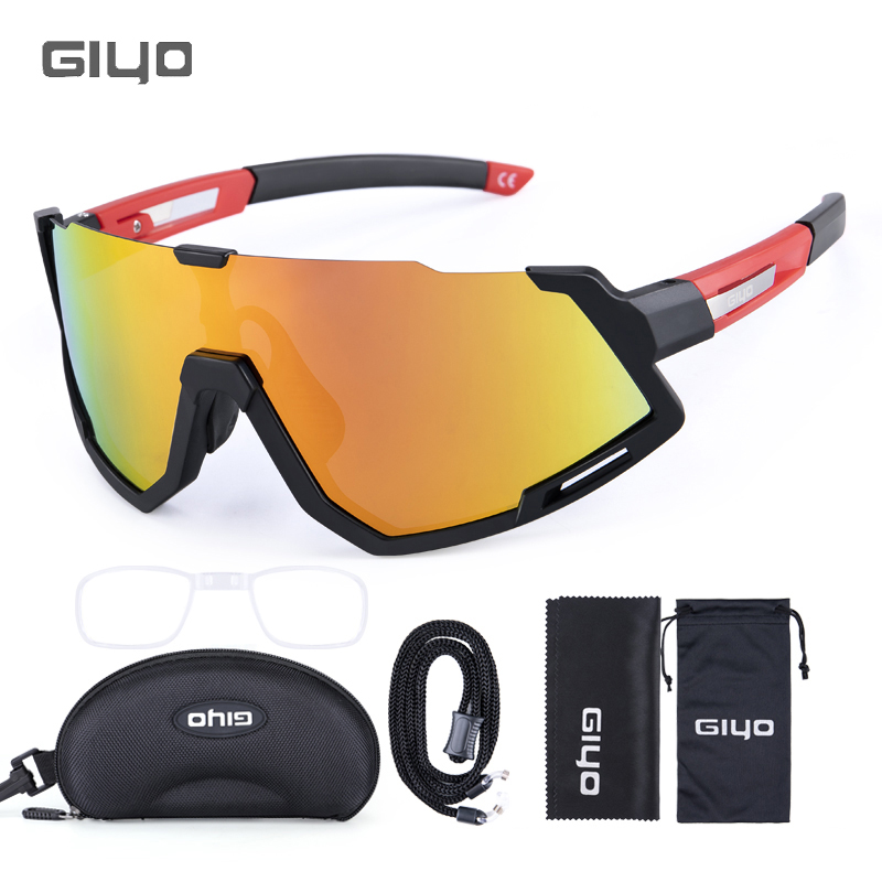 GIYO road mountain bike polarized discoloration riding glasses myopia male and female outdoor sports windproof sunglasses-Taobao