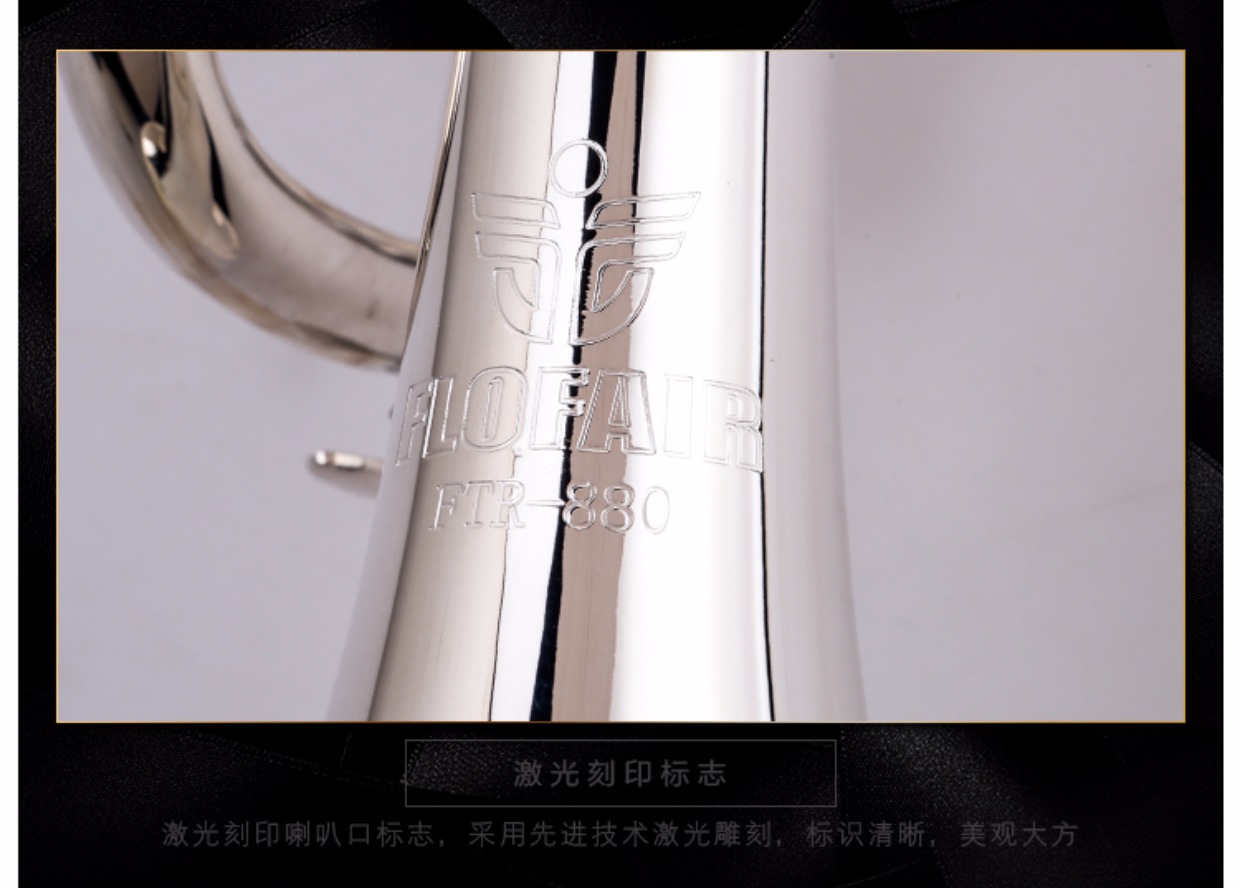 Fanchao người mới bắt đầu chơi nhạc cụ phương Tây mạ alto kèn cho thấy B-gói phụ kiện quà tặng miễn phí FTR-880 trống đoàn đội
