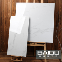 Bado all porcelain Diamond light full cast glaze stone Carla White Stone pattern living room kitchen kitchen kitchen bathroom wall tiles 400 800