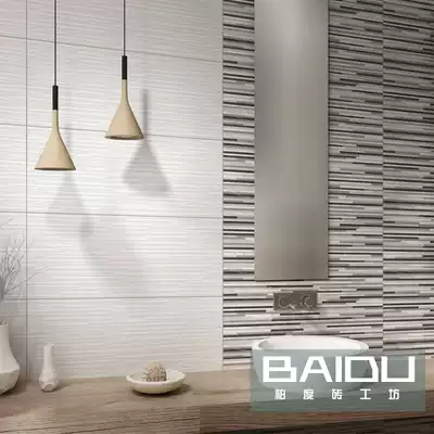 Baido simple black and white bump lines culture brick background wall antique brick stripe balcony wall brick 300times 800