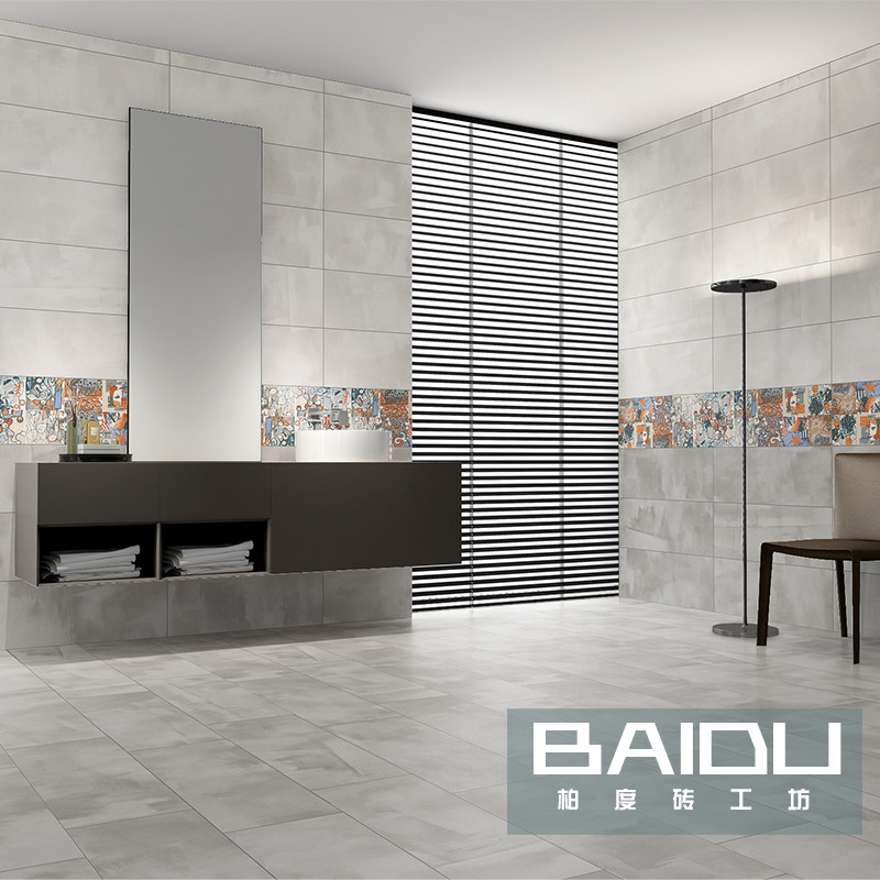 Berdew Industrial Wind Cement Brick Grey Antique Brick Modern Kitchen Wall Brick Make-up Room Tile Floor Tiles 300x800