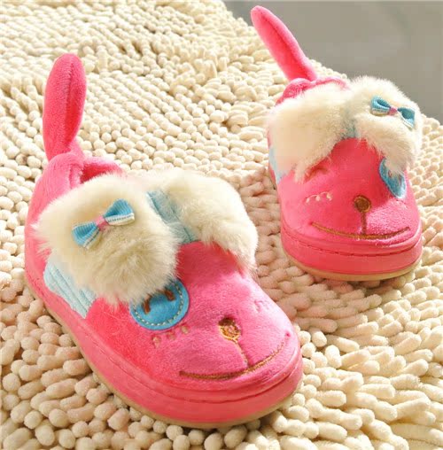 Chaussons enfants en suède pour hiver - semelle caoutchouc - Ref 1020974 Image 64