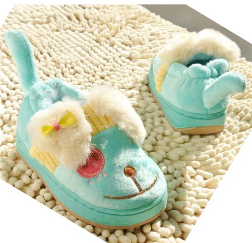 Chaussons enfants en suède pour hiver - semelle caoutchouc - Ref 1020974 Image 47