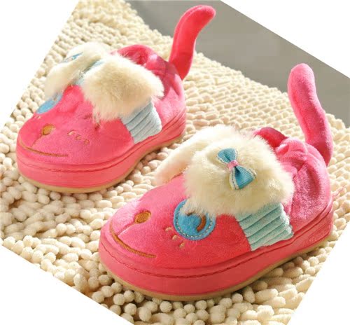 Chaussons enfants en suède pour hiver - semelle caoutchouc - Ref 1020974 Image 68