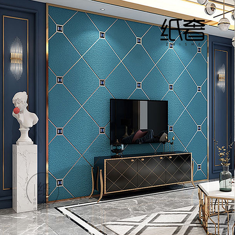 8D Light Extravaganza 2023 Home TV Background Wall Cloth Wall Cloth Wallpaper Minimu Living Room Bedroom Decorated Room Wall Paper-Taobao