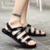Mùa hè 2018 phong cách mới Giày sandal nam xu hướng da cá tính Giày đi biển phiên bản Hàn Quốc của dép giản dị hoang dã và dép thủy triều sandal nam đẹp Sandal