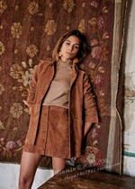 Autumn Winter 21 French Paris designers turn leather coat VESTE WILL